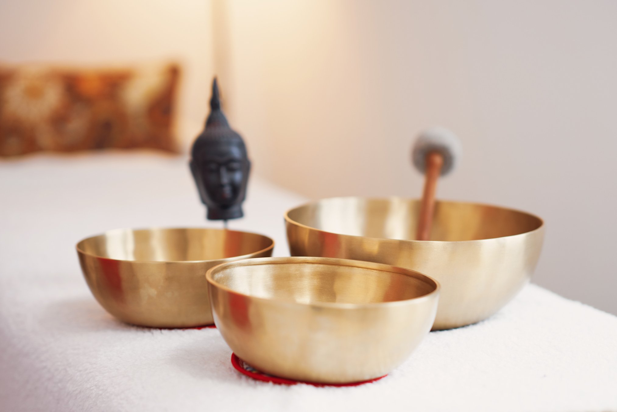 A Set of Tibetan Sound Bowl Massage